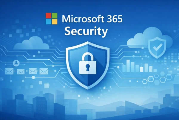Microsoft 365 security and compliance illustration