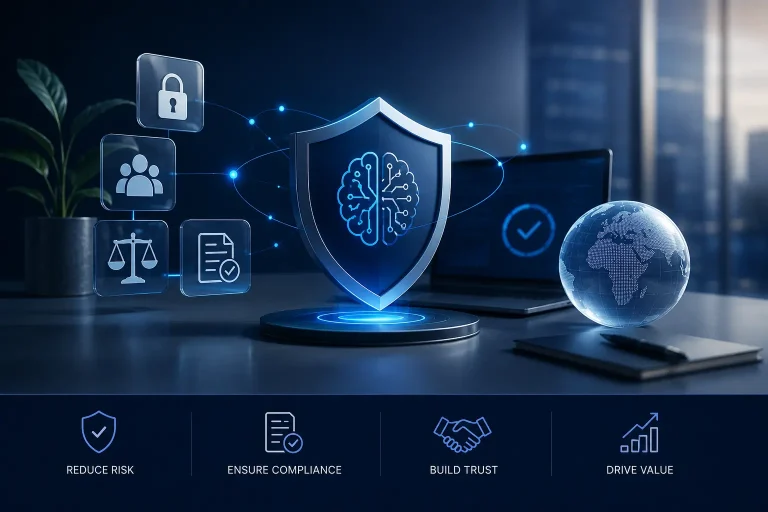 responsible ai audit framework with cybersecurity governance and compliance visualization